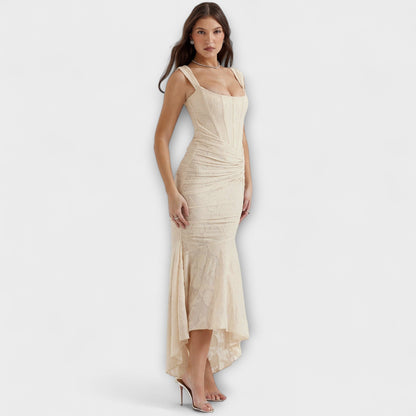 Renske - Abito lungo con corsetto elegante e raffinato