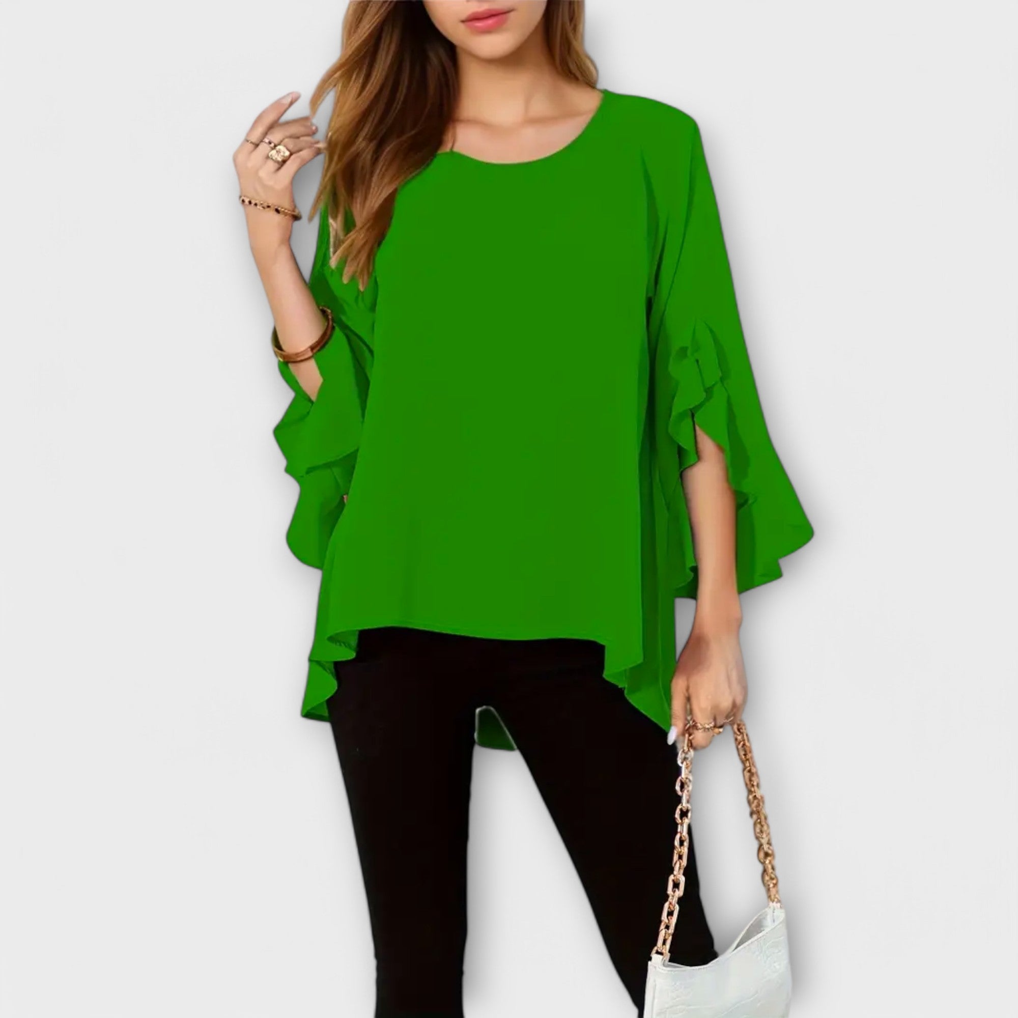 Aria - La perfetta blusa primaverile con scollo rotondo