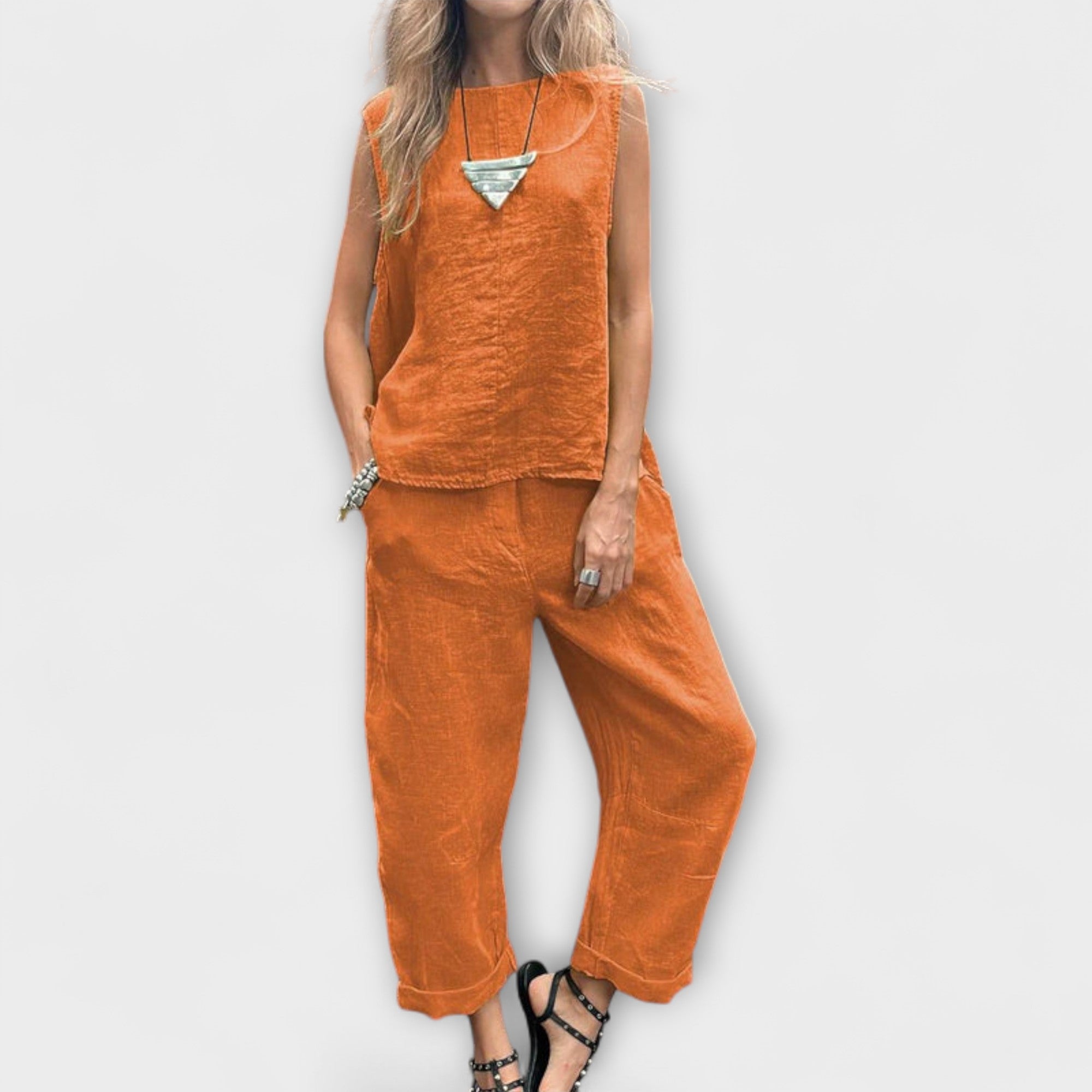 Jennifer - Outfit in Cotone e Lino Relax