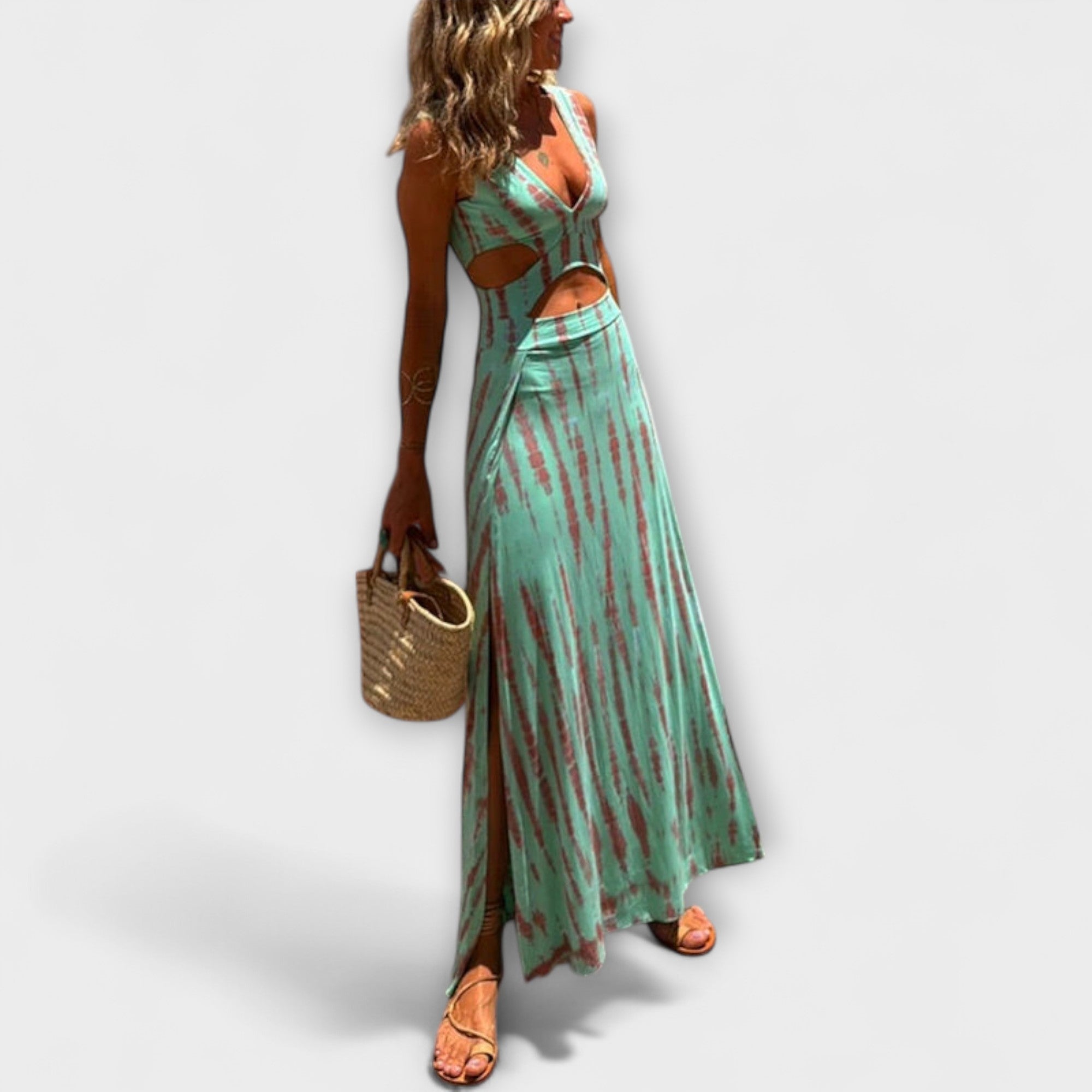 Ella - Abito Stretch con Cutout e Tie-Dye di Eleanor