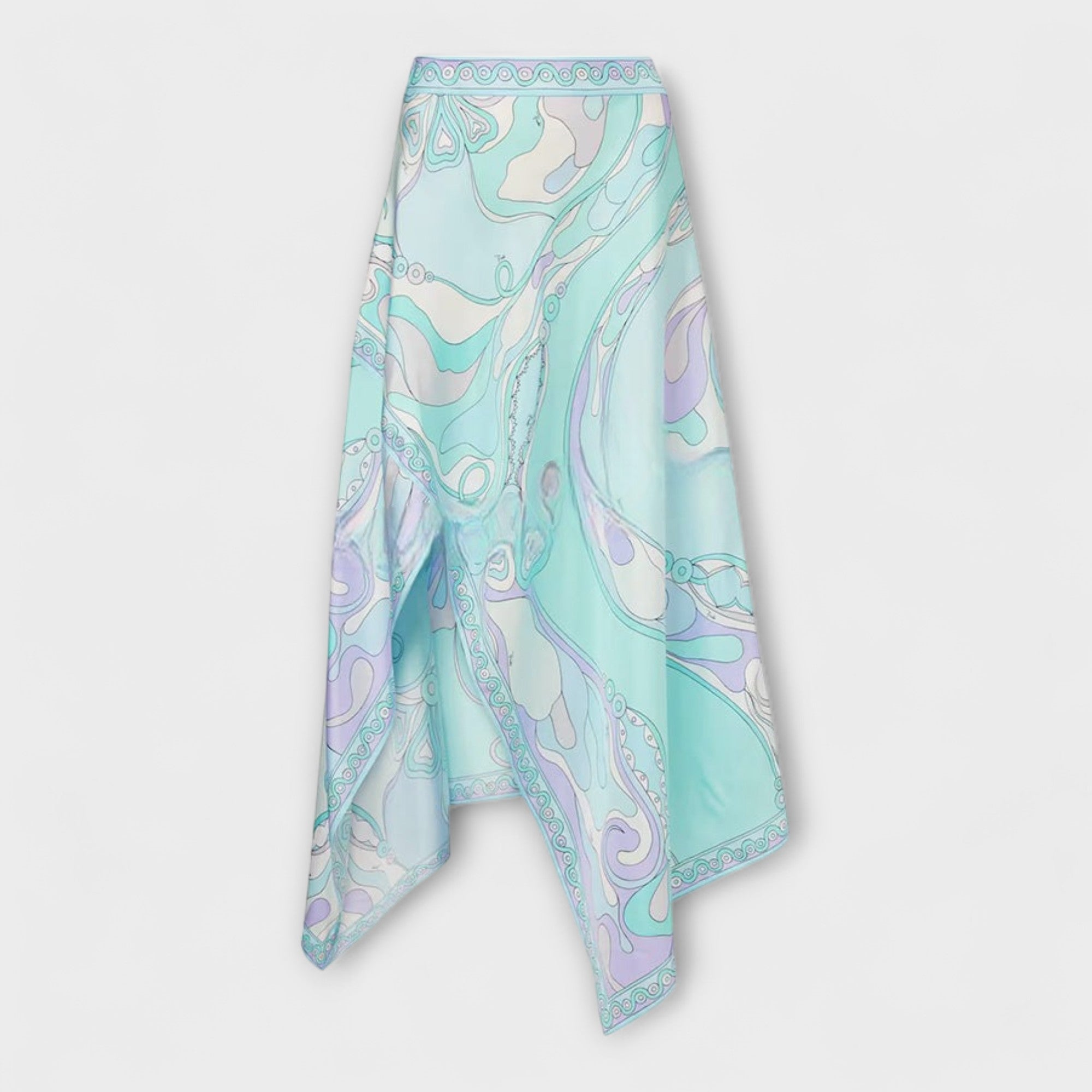Everly - Set di top con collo halter e gonna midi asimmetrica