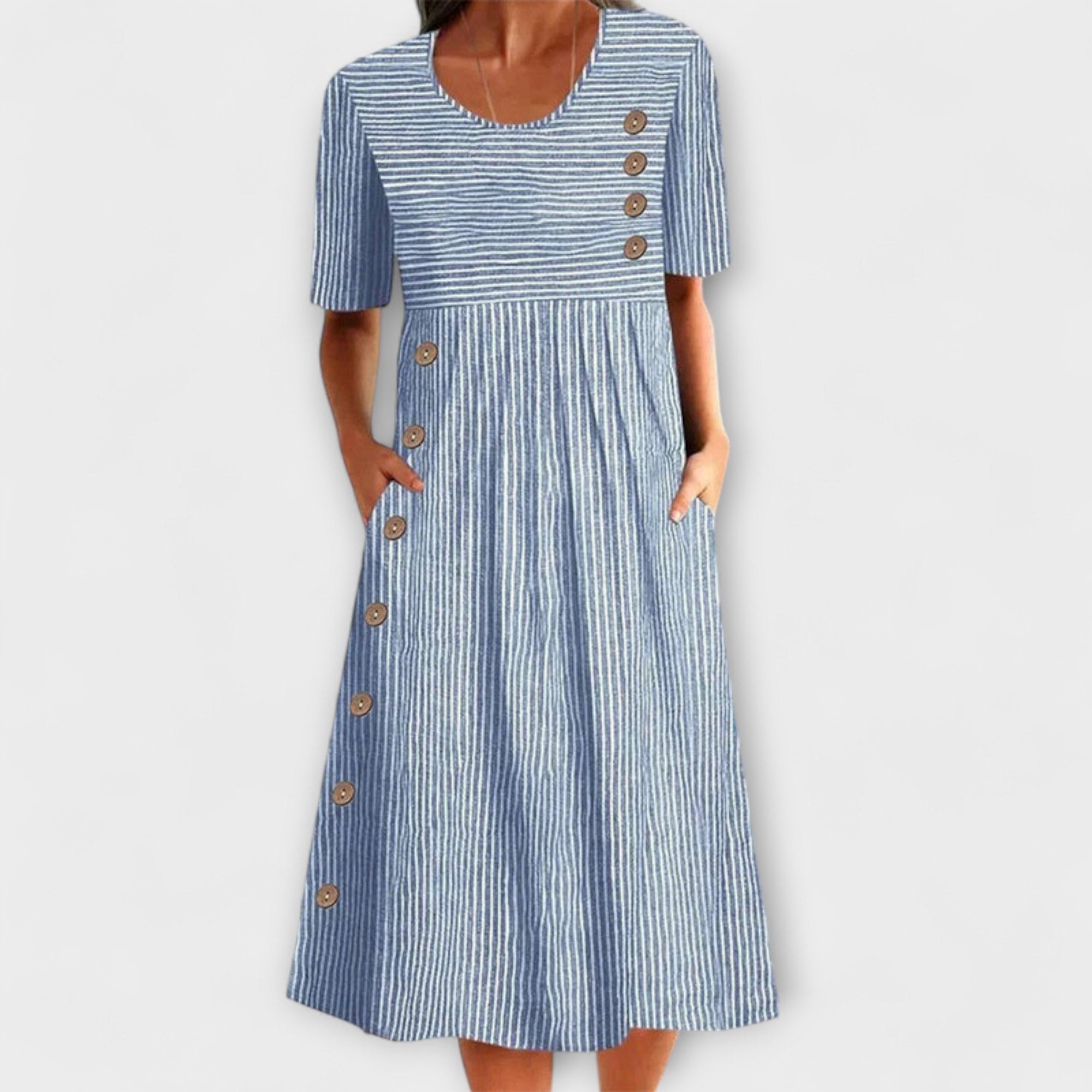 Luisa – Abito midi premium a righe