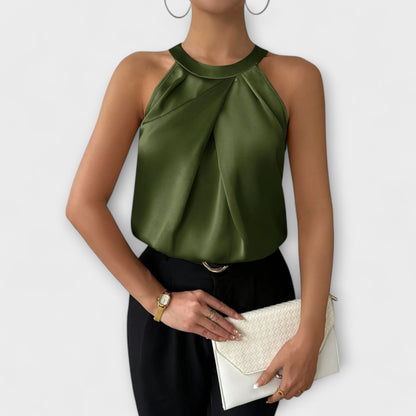 Skye - Elegante Blusa in Satin con Design Off-Shoulder
