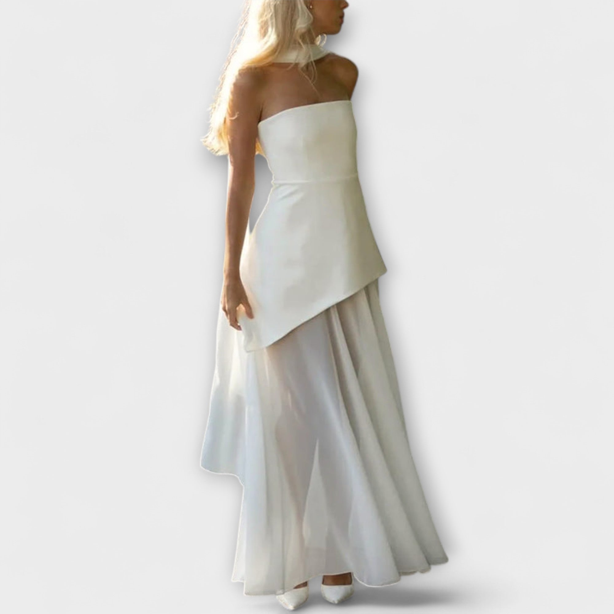 Goldie - Maxidress in chiffon