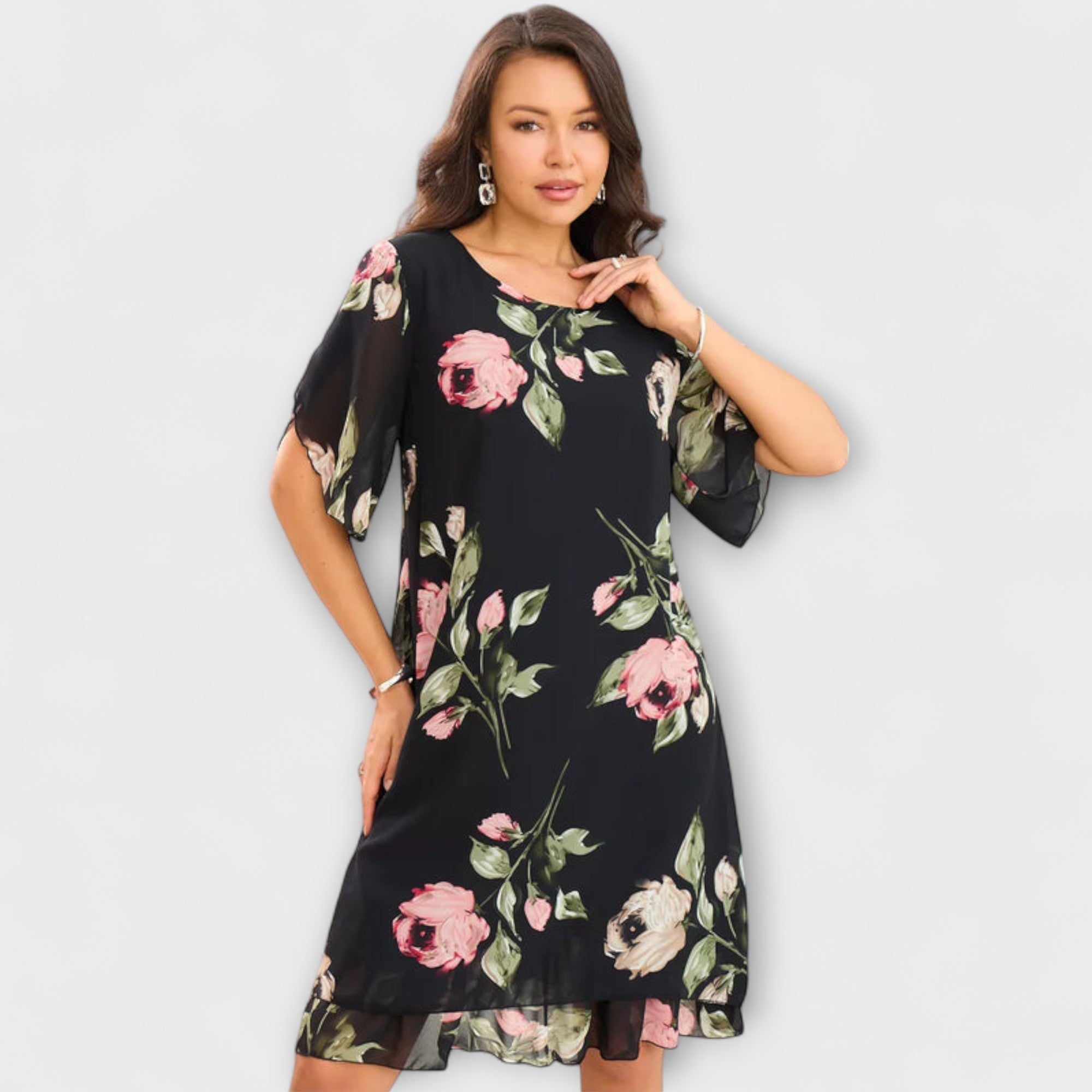 Melin - Elegante Abito in Chiffon