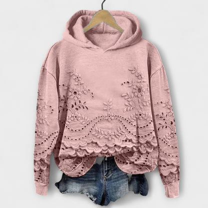 Grace – Felpa Vintage con Stampa Floreale