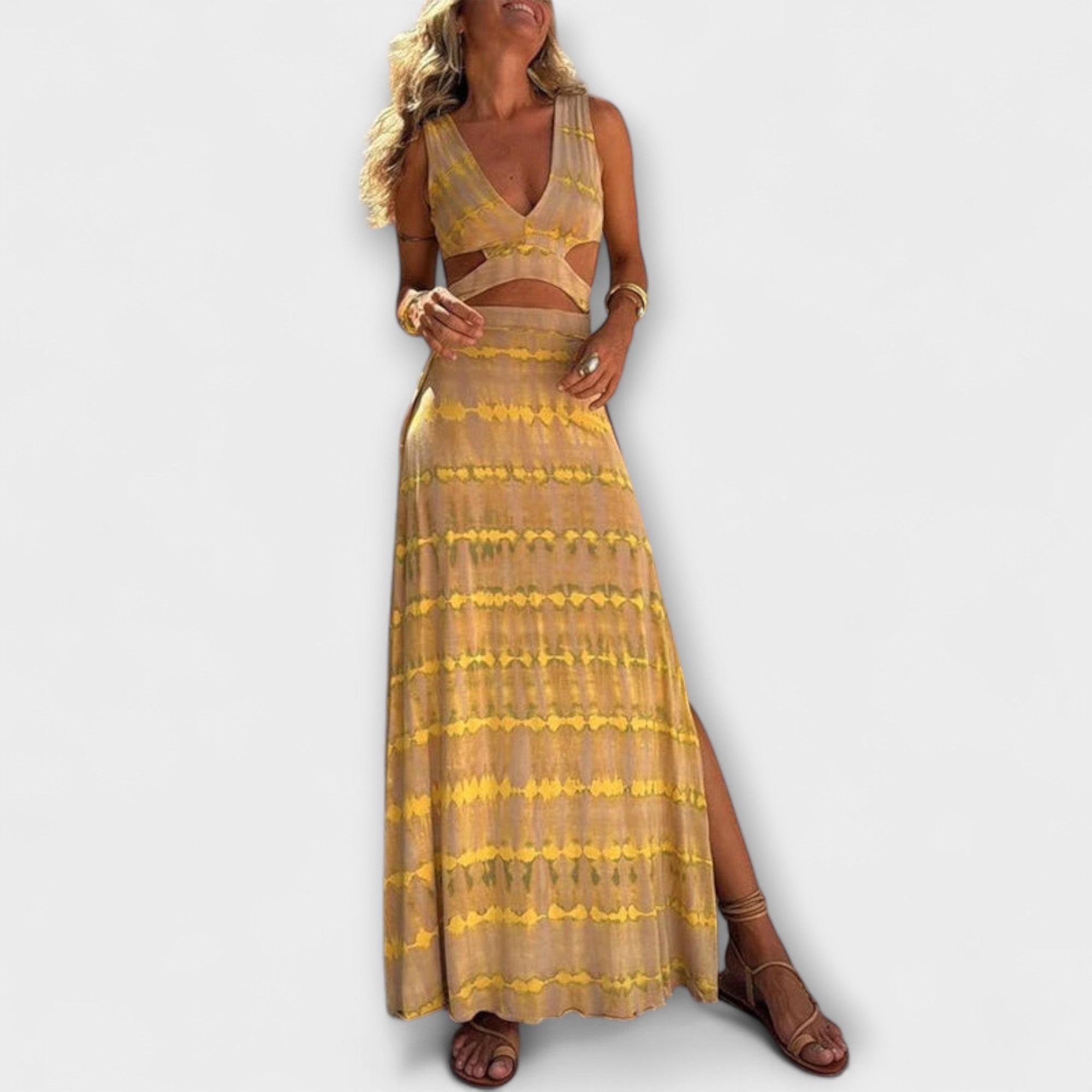 Ella - Abito Stretch con Cutout e Tie-Dye di Eleanor