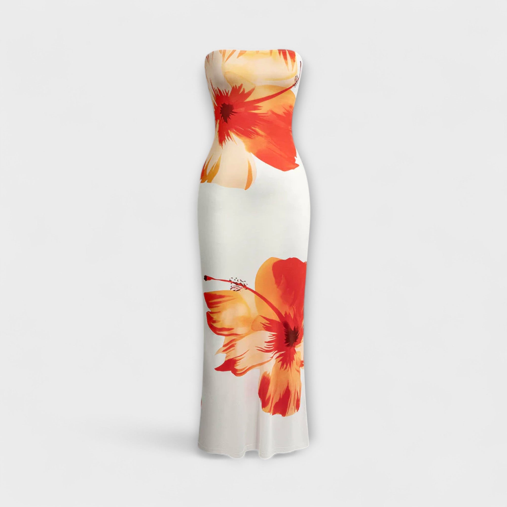 Elegante Abito Maxy Senza Maniche Off-Shoulder