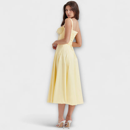 Zipporas - Abito a bustier sagomato con stampa floreale moderna