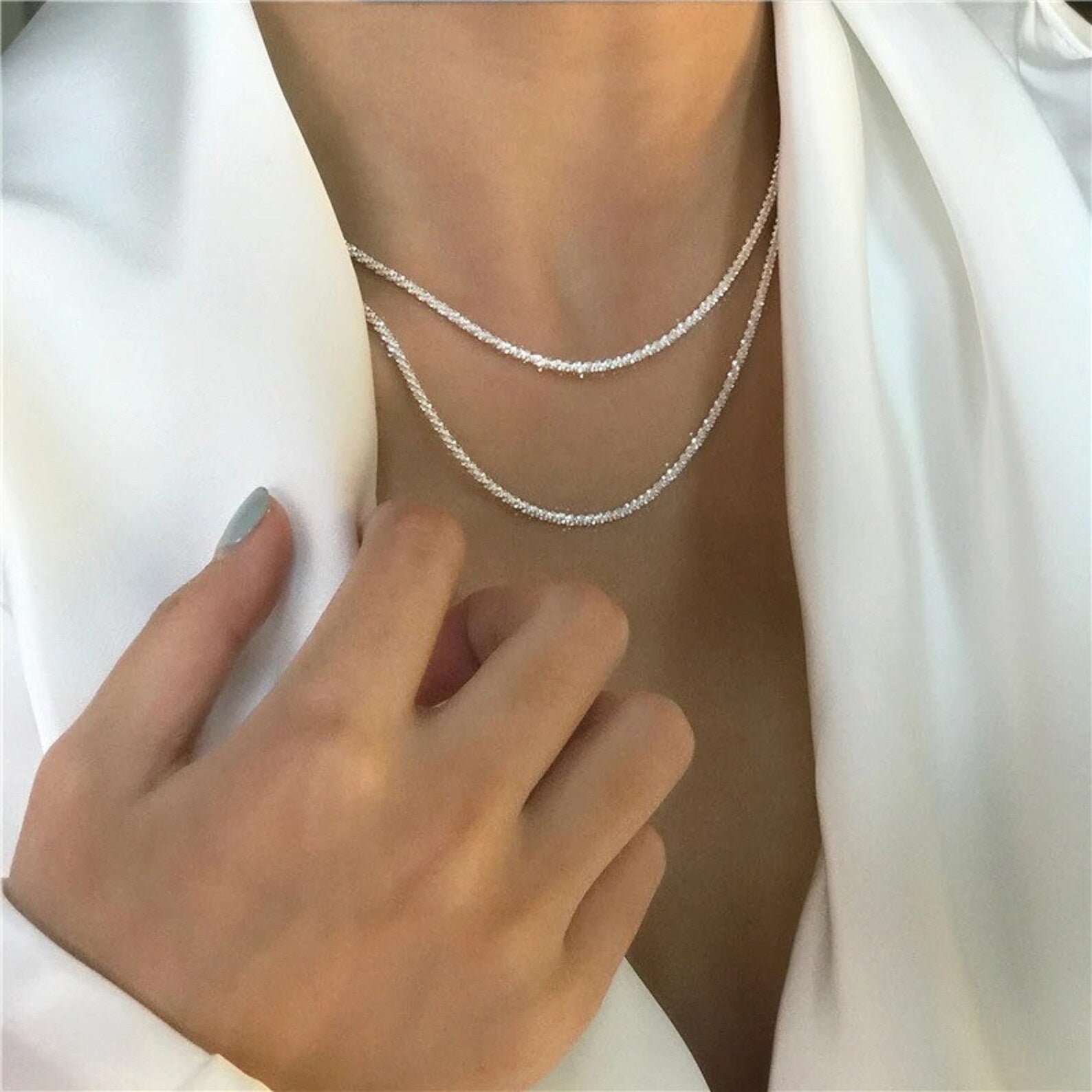 Collana Sternenlicht Set in Argento