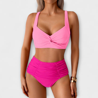 Zoe - Costume da bagno a bandeau con volant