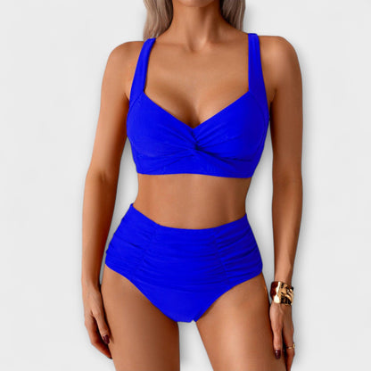 Zoe - Costume da bagno a bandeau con volant