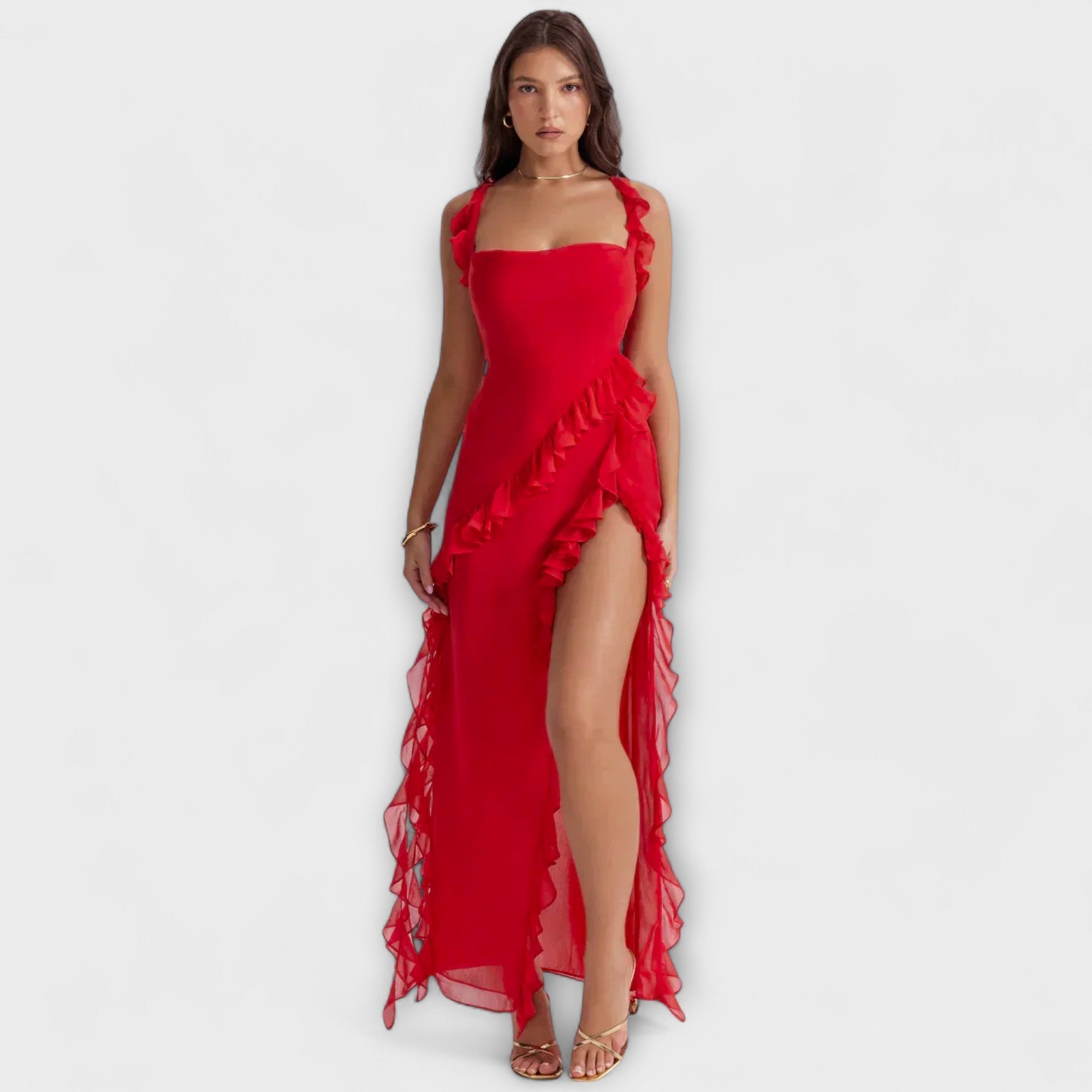 Lara - Abito Maxy Elegante con Spacco