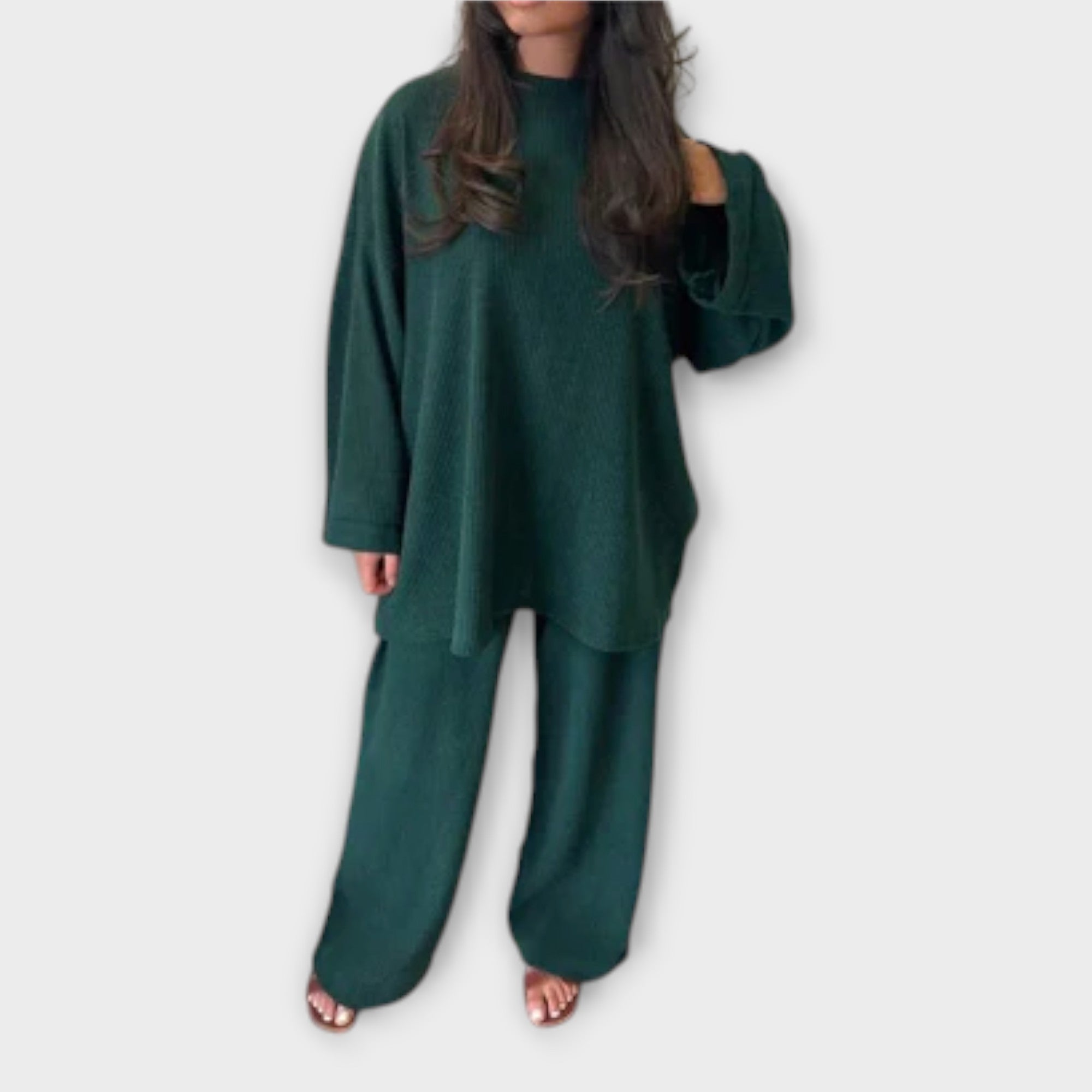 Ingrid - Set in Taglia Oversize - Stile Righe