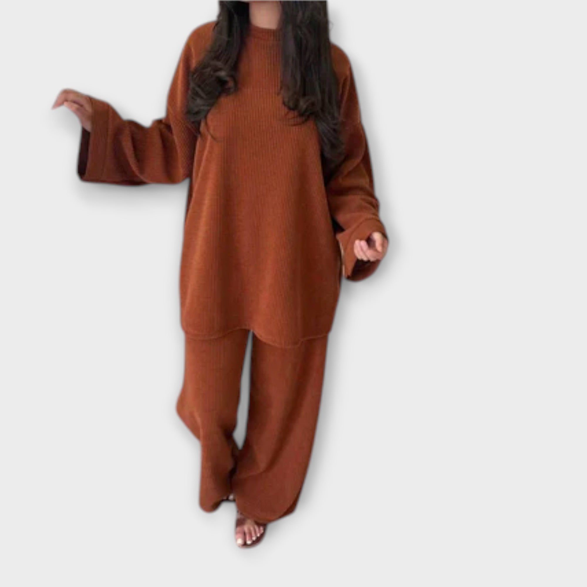 Ingrid - Set in Taglia Oversize - Stile Righe
