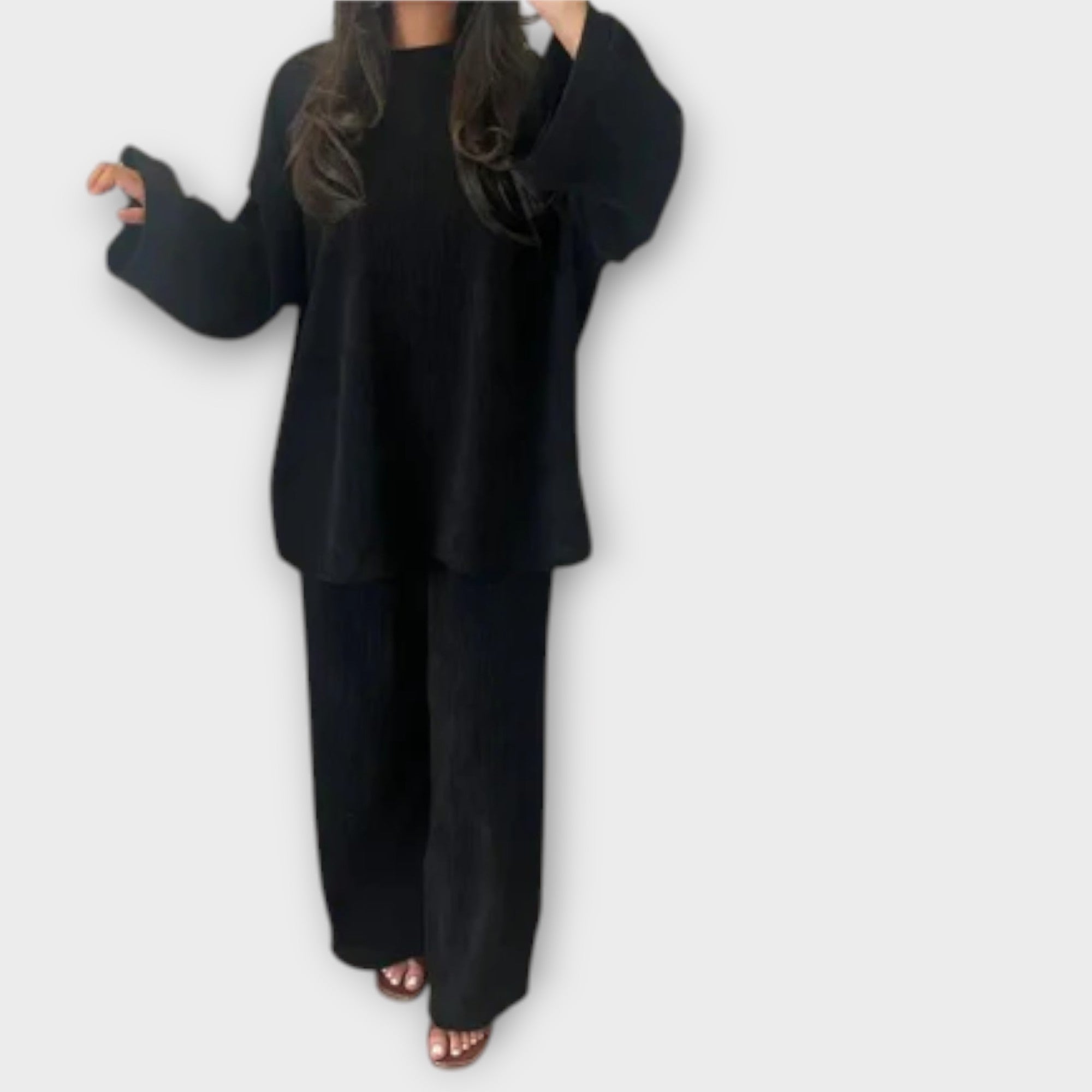 Ingrid - Set in Taglia Oversize - Stile Righe