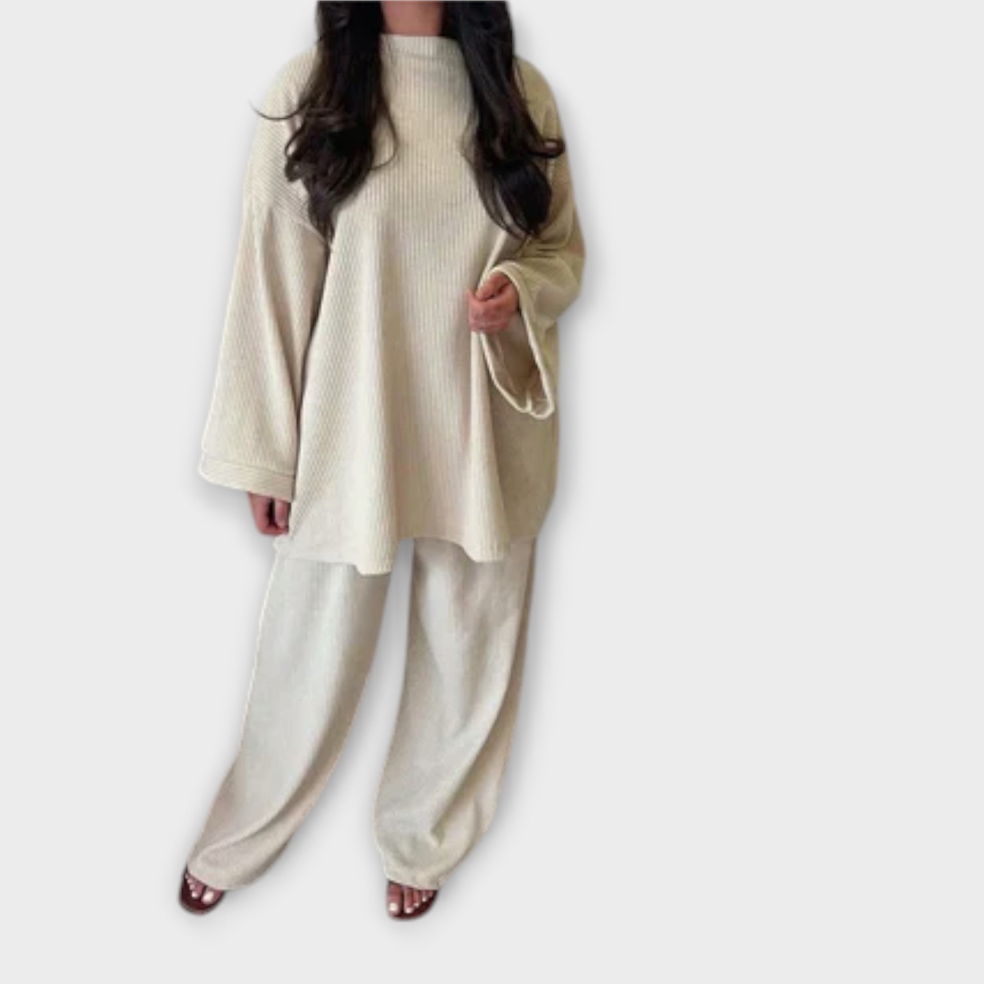 Ingrid - Set in Taglia Oversize - Stile Righe