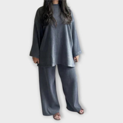 Ingrid - Set in Taglia Oversize - Stile Righe
