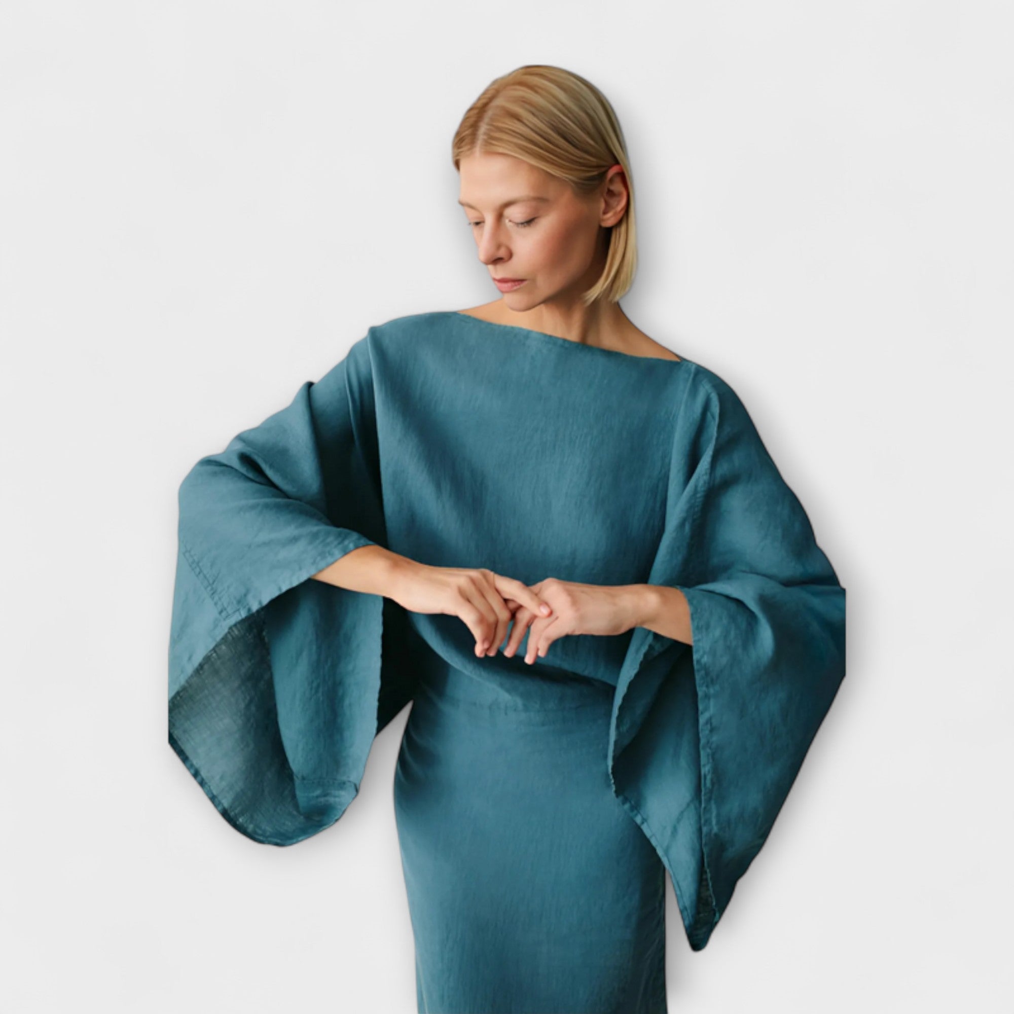 Dana - Abito Kimono in Lino e Cotone