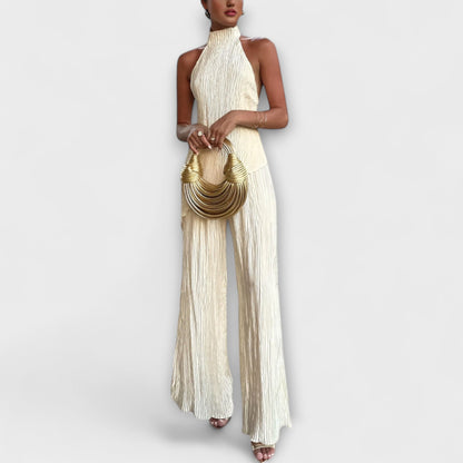 Pilarica - Elegante set plissettato asimmetrico
