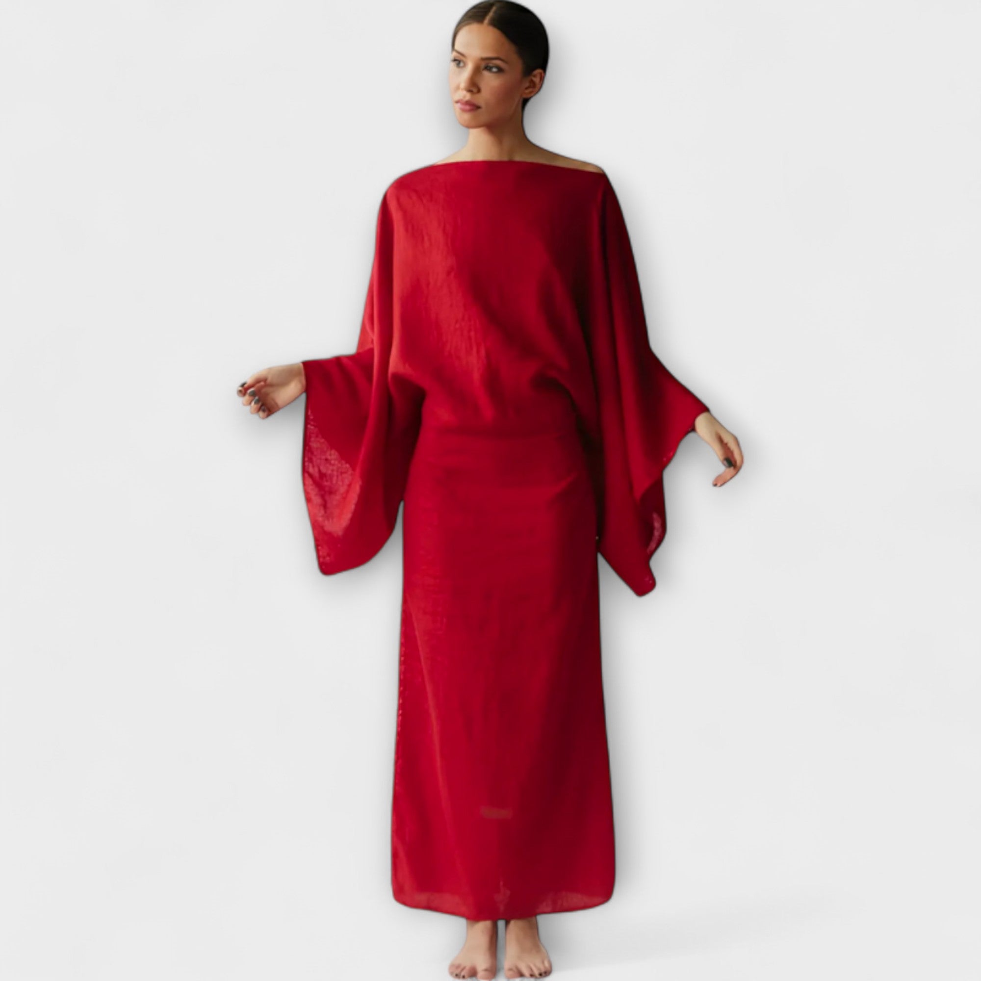 Dana - Abito Kimono in Lino e Cotone
