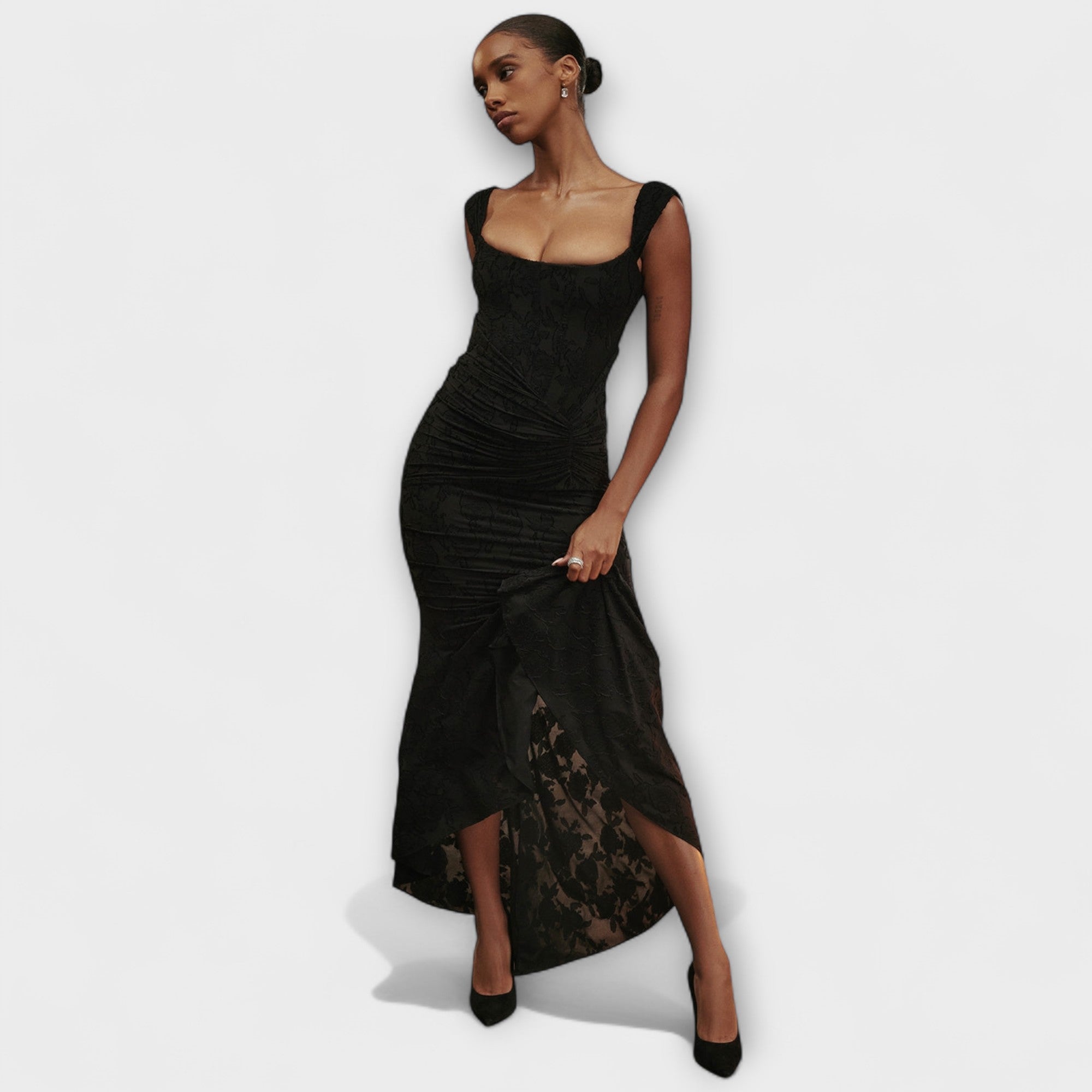 Renske - Abito lungo con corsetto elegante e raffinato