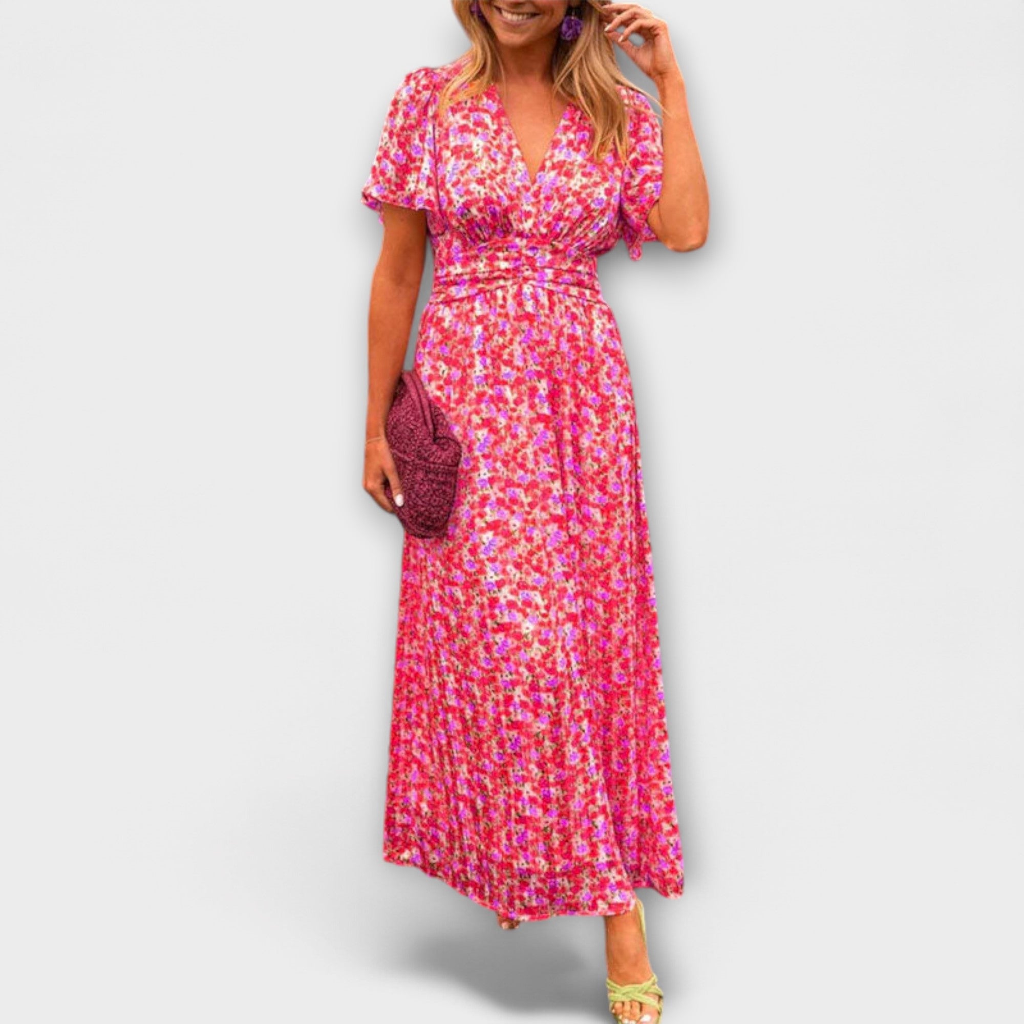Elsie - Vestito classico con scollo a V