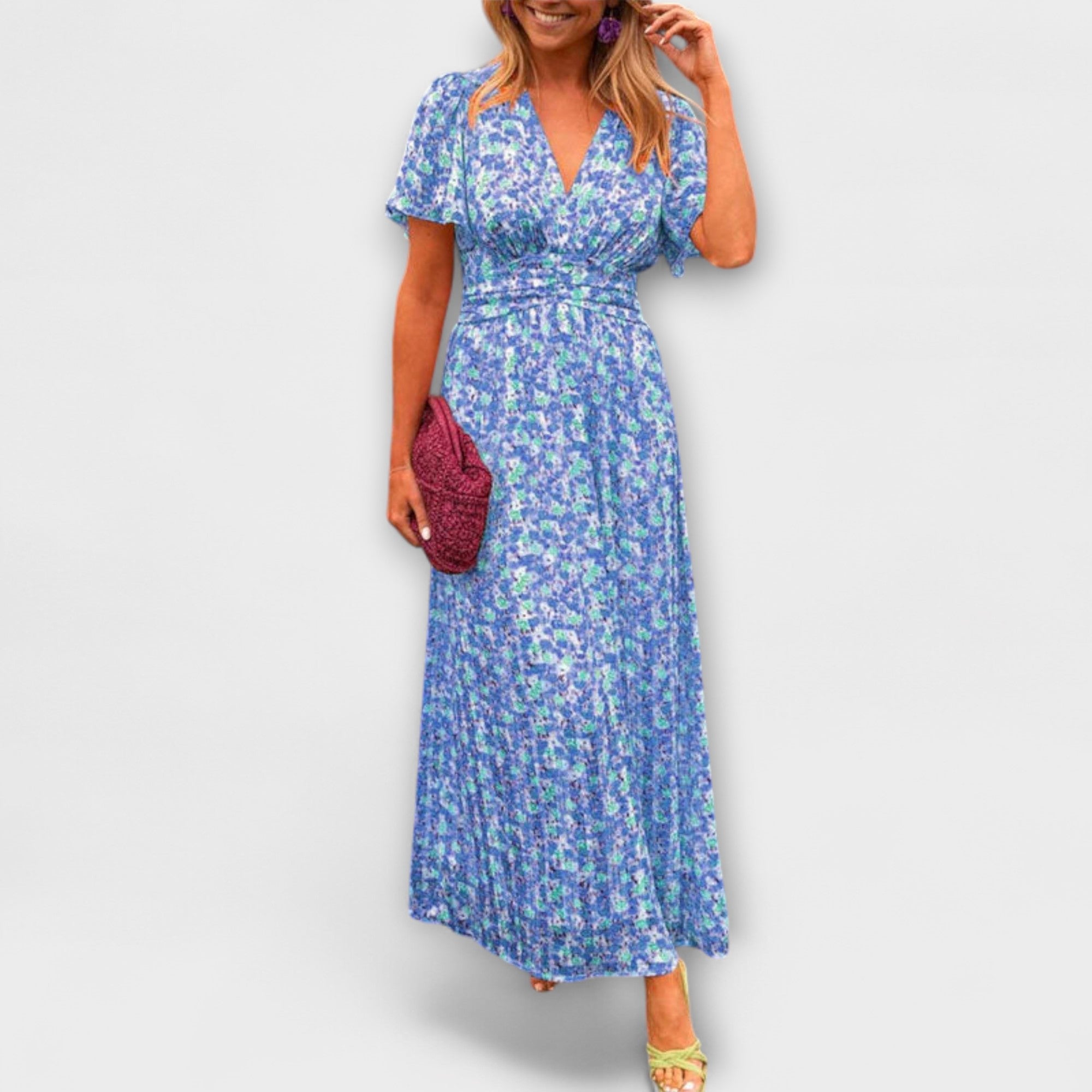 Elsie - Vestito classico con scollo a V