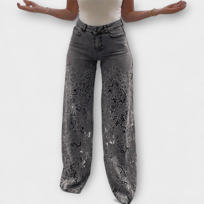 Jeans Patchwork in Pizzo Trendy