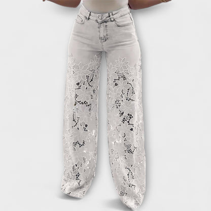 Jeans Patchwork in Pizzo Trendy
