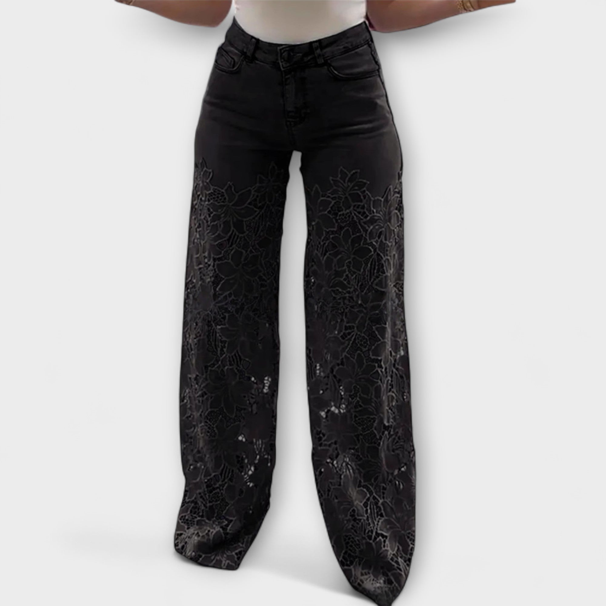 Jeans Patchwork in Pizzo Trendy