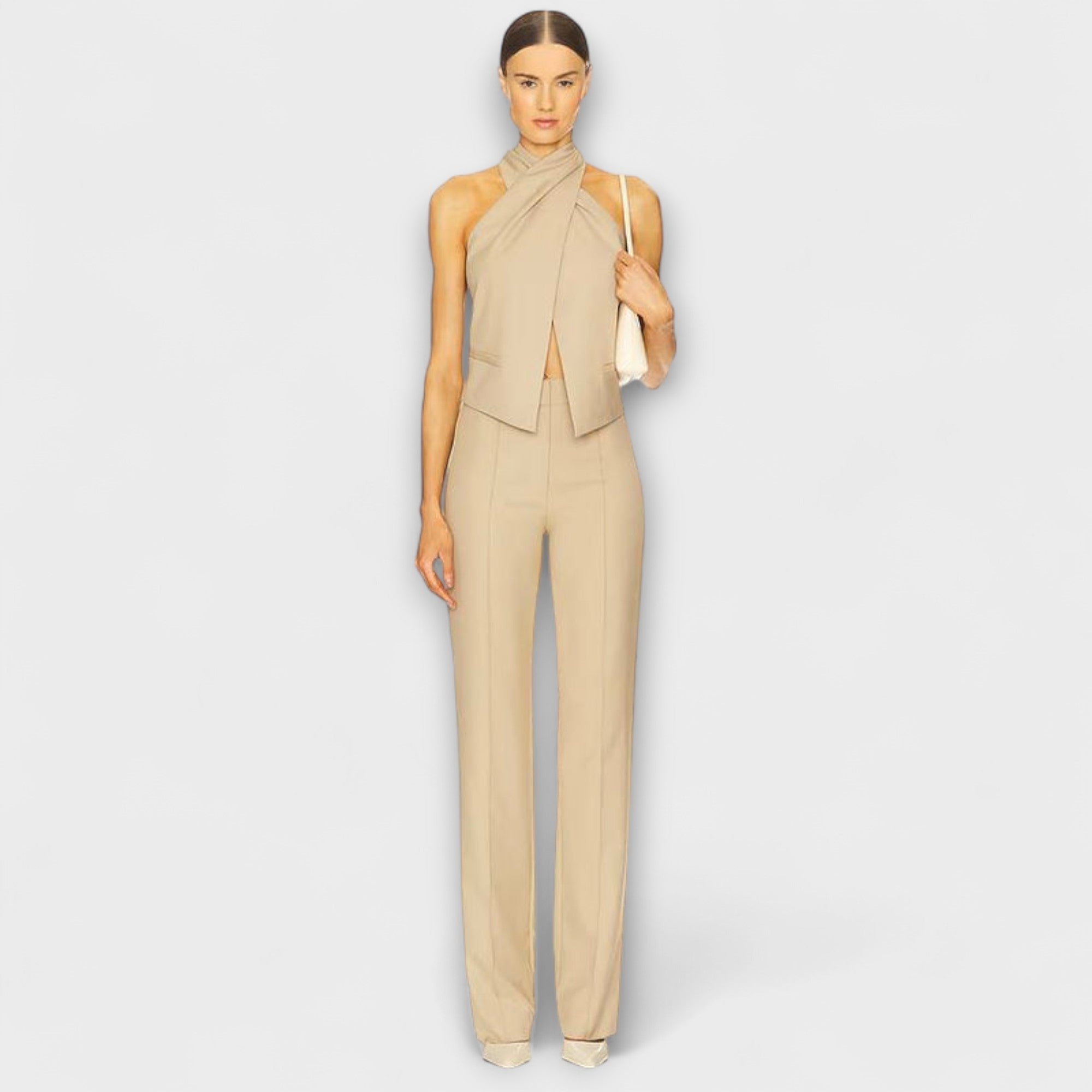 Giugno - Top con Scollo Halter Incrociato